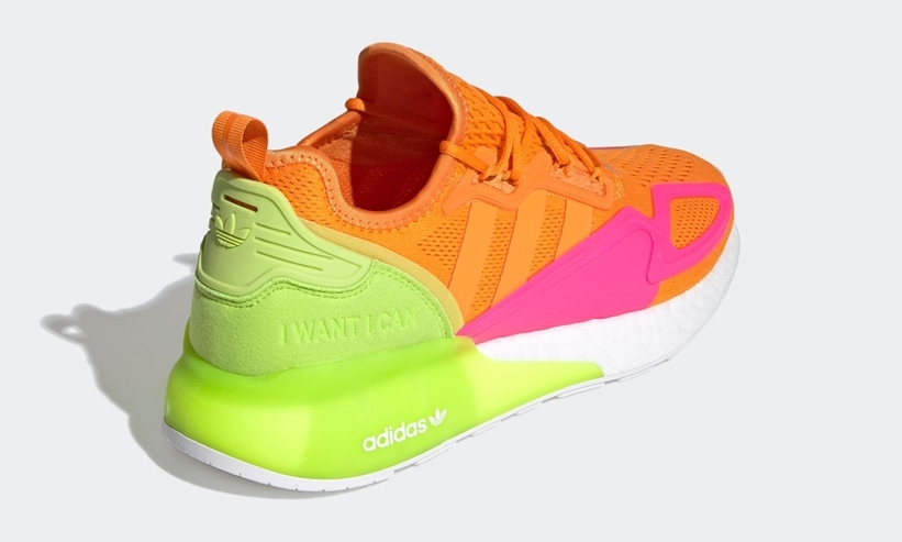 9/1発売！adidas Originals ZX 2K BOOST “White/Bright Orange/Semi Solar Pink” (アディダス ゼットエックス 2K ブースト “ホワイト/ブライトオレンジ/セミソーラーピンク”) [FY4004]