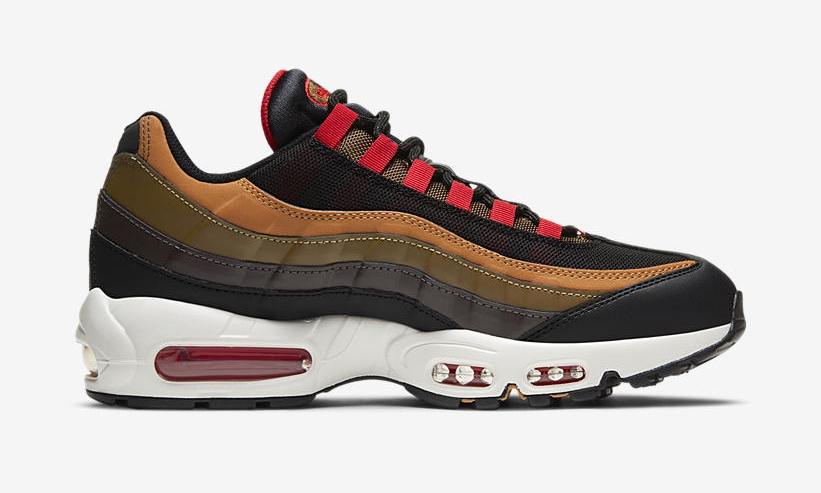 ナイキ エア マックス 95 エッセンシャル “ブラック/ダークオリーブ/レッド” (NIKE AIR MAX 95 ESSENTIAL “Black/Dark Olive/Red”) [CT1805-200]