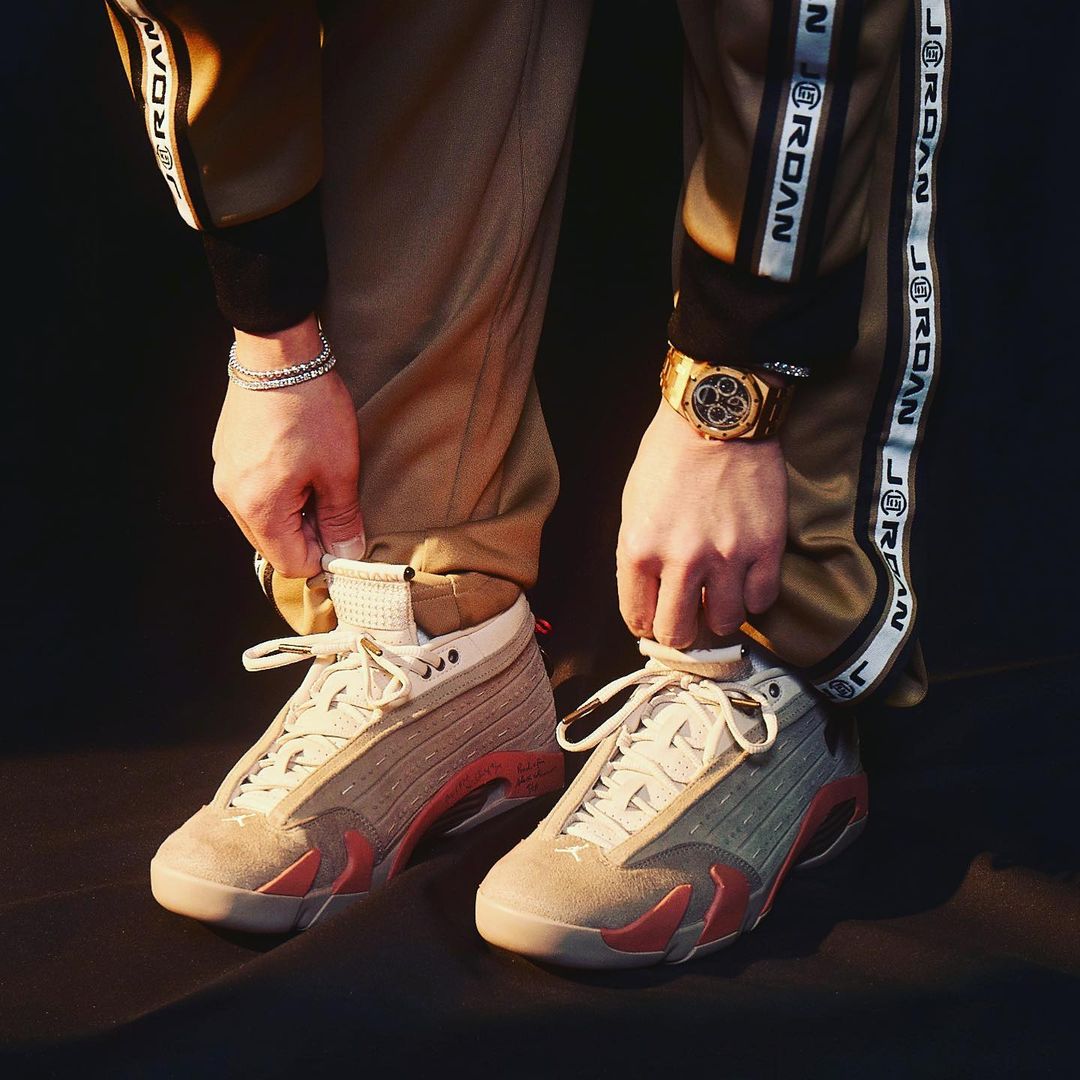 CLOT × NIKE AIR JORDAN 14 LOW Terracotta