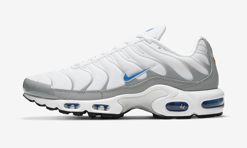 ナイキ エア マックス プラス “ホワイト/レーザーブルー/グレー” (NIKE AIR MAX PLUS “White/Laser Blue/Grey”) [DC0956-100]