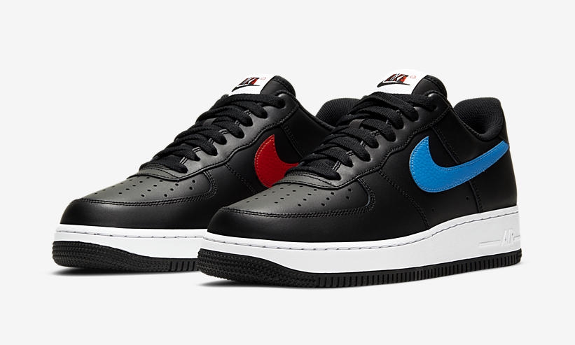 ナイキ エア フォース 1 07 ロー RS “ブラック/フォトブルー/ユニバーシティレッド” (NIKE AIR FORCE 1 07 LOW RS “Black/Photo Blue/University Red”) [CT2816-001]