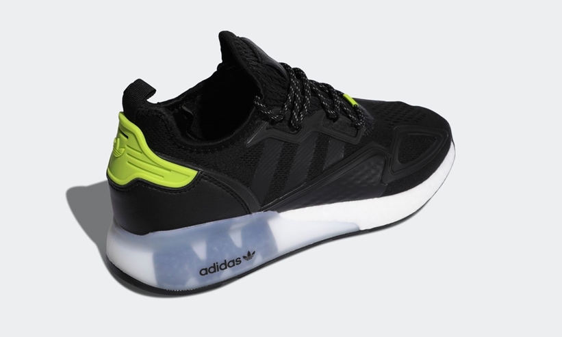 adidas Originals ZX 2K BOOST “Core Black/Semi Solar Slime” (アディダス ゼットエックス 2K ブースト “コアブラック/セミソーラースライム”) [FY4497]