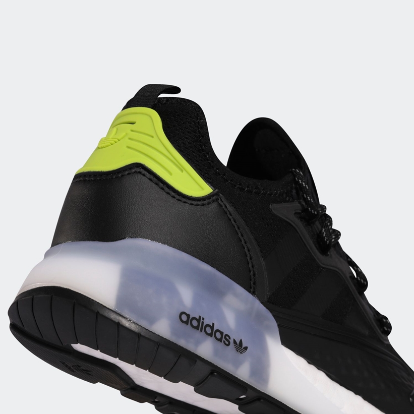 adidas Originals ZX 2K BOOST “Core Black/Semi Solar Slime” (アディダス ゼットエックス 2K ブースト “コアブラック/セミソーラースライム”) [FY4497]