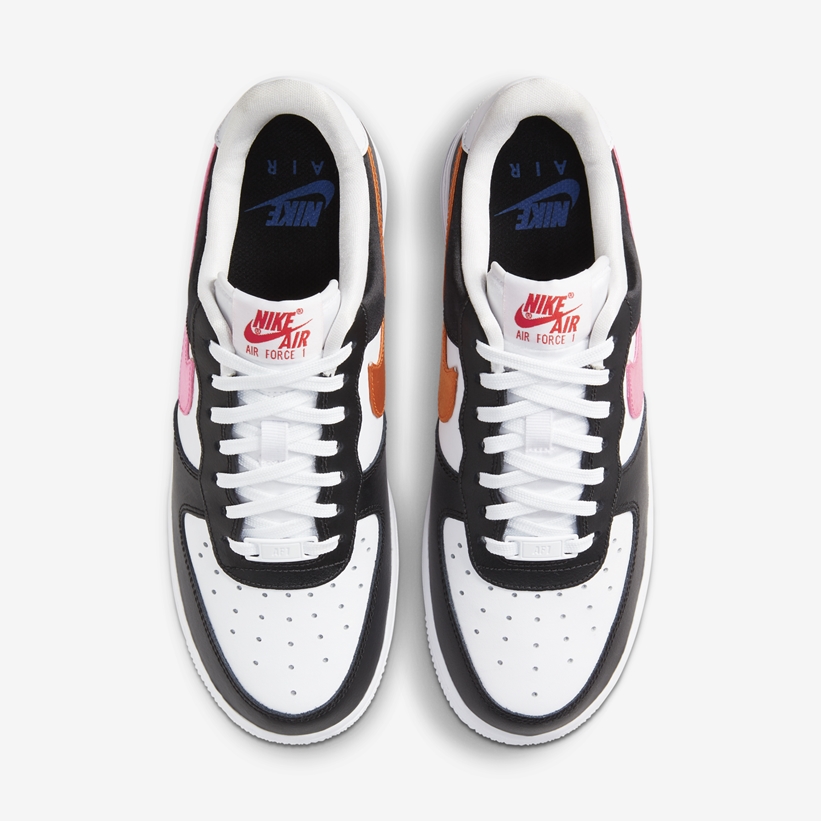 ナイキ エア フォース 1 ロー “ホワイト/ブラック/ピンク/オレンジ” (NIKE AIR FORCE 1 LOW “White/Black/Pink/Orange”) [DC4463-100]