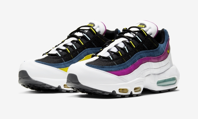 ナイキ エア マックス 95 “ホワイト/ブラック/パープル/ボルト” (NIKE AIR MAX 95 “White/Black/Purple/Volt”) [DC1862-100]