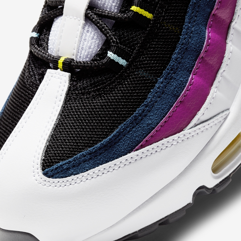 ナイキ エア マックス 95 “ホワイト/ブラック/パープル/ボルト” (NIKE AIR MAX 95 “White/Black/Purple/Volt”) [DC1862-100]