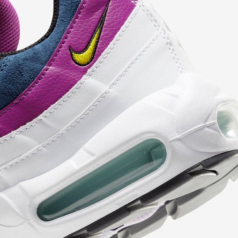 ナイキ エア マックス 95 “ホワイト/ブラック/パープル/ボルト” (NIKE AIR MAX 95 “White/Black/Purple/Volt”) [DC1862-100]