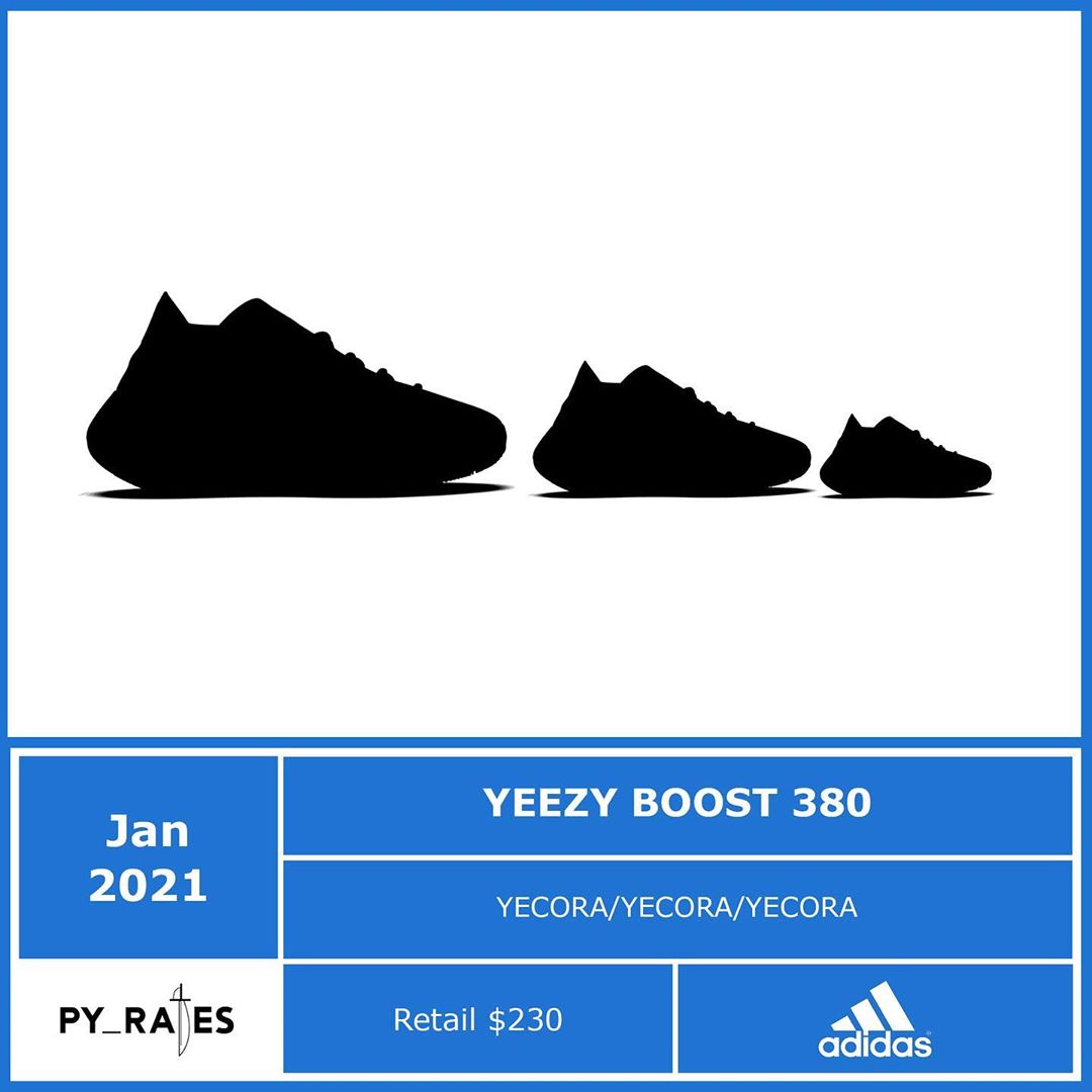 2021年 1月発売予定！アディダス オリジナルス イージー 380 (adidas Originals YEEZY 380 “Yecora")