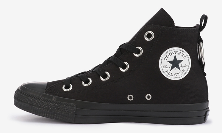 9/8発売！大きめのハトメとバッグのメタルリングでアレンジした CONVERSE ALL STAR 100 METALRING HI (コンバース オールスター メタルリング HI)