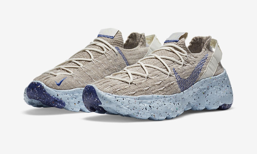 9/20発売！廃棄物から生まれたリサイクル素材を使用！NIKE “SPACE HIPPIE” 04 Sail/Astronomy Blue (ナイキ “スペース ヒッピー”) [CZ6398-101,CD3476-101]