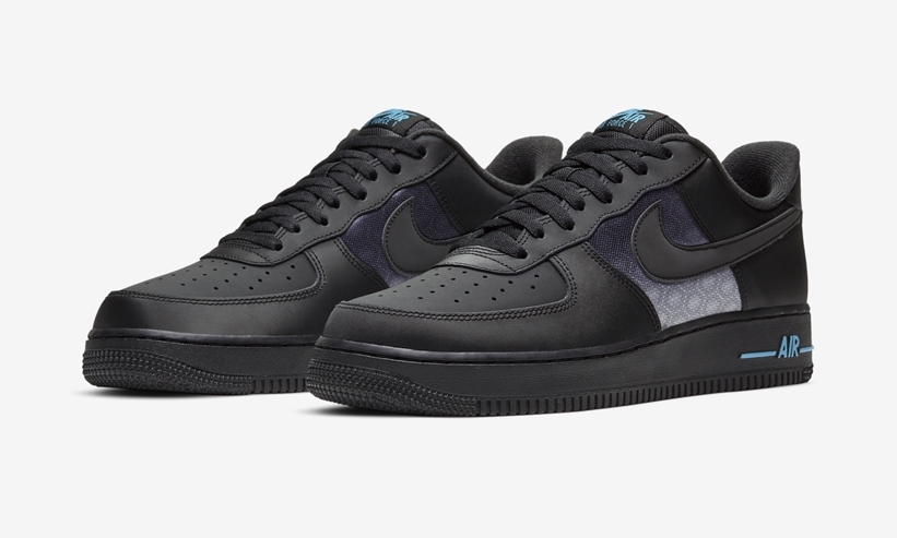 nike air force 1 low black reflective