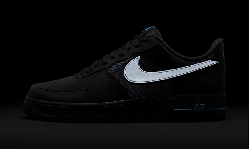 ナイキ エア フォース 1 ロー “ブラック/ブルー/リフレクティブ” (NIKE AIR FORCE 1 LOW “Black/Blue/Reflective”) [DH2475-001]