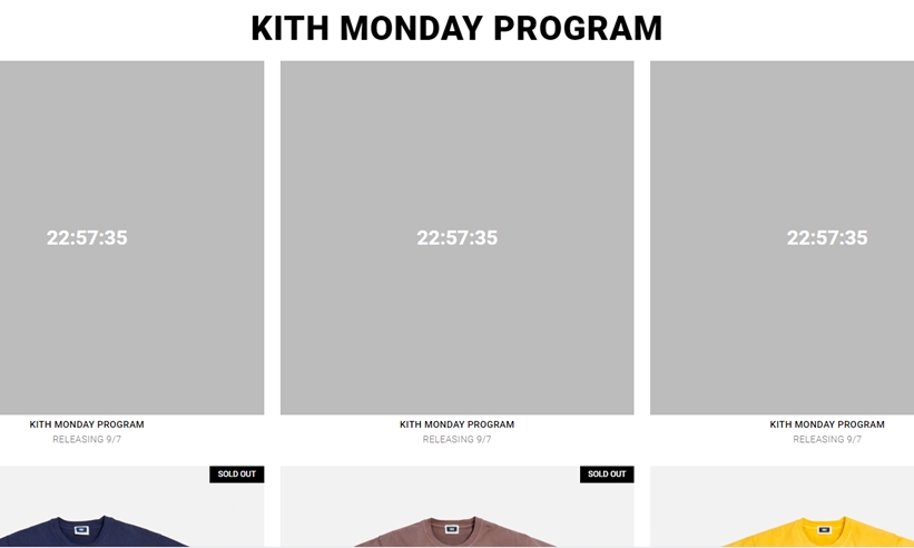 KITH MONDAY PROGRAM 2020年 第30弾が海外9/7発売 (キス)