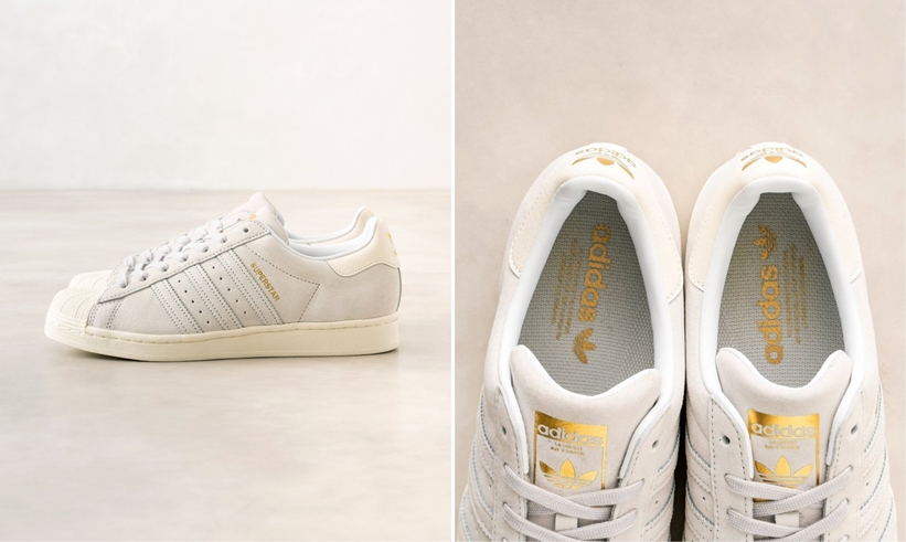 10月上旬発売！EDIFICE/IENA × adidas Originals SUPERSTAR 80s “Grey/Gold” (エディフス/イエナ アディダス オリジナルス スーパースター 80s “グレー/ゴールド”) [FZ5562]