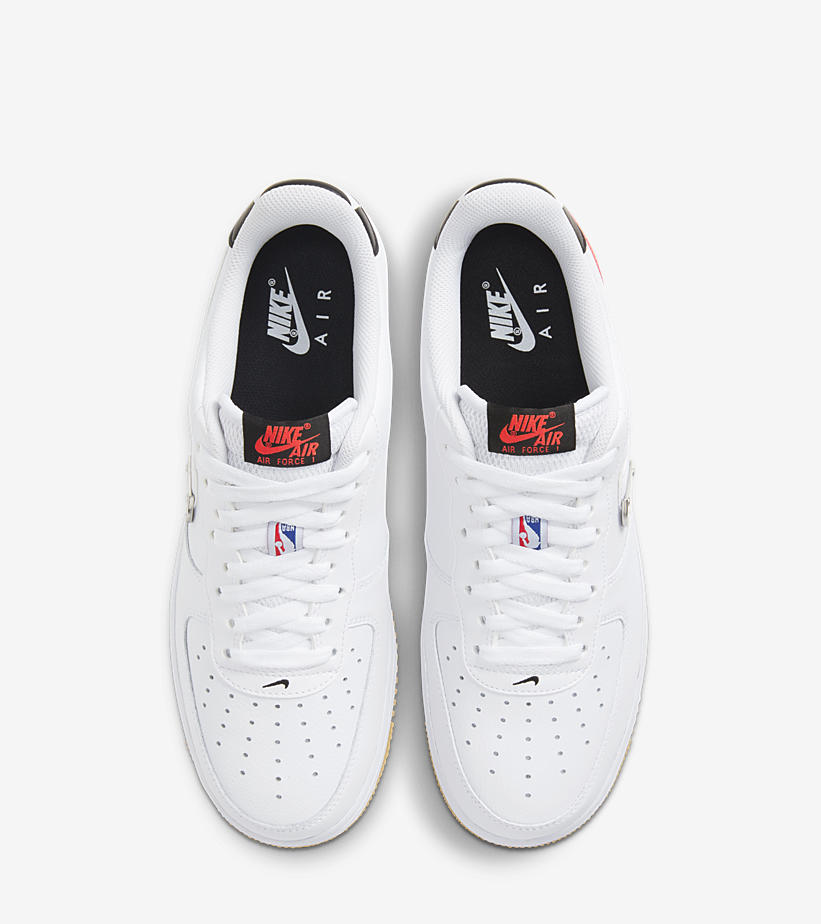 10/1 発売！ナイキ エア フォース 1 ロー “エヌビーエー パック” ホワイト/ブライトクリムゾン/ブラック (NIKE AIR FORCE 1 LOW “NBA Pack” White/Bright Crimson/Black) [CT2298-101]