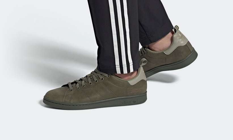 9/10発売！アディダス オリジナルス スタンスミス “ローカーキ/フェザーグレー/ナイトカーゴ” (adidas Originals STAN SMITH “Raw Khaki/Feather Grey/Night Cargo”) [FZ3552]