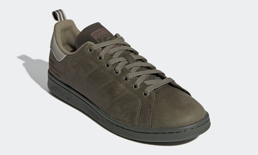 9/10発売！アディダス オリジナルス スタンスミス “ローカーキ/フェザーグレー/ナイトカーゴ” (adidas Originals STAN SMITH “Raw Khaki/Feather Grey/Night Cargo”) [FZ3552]