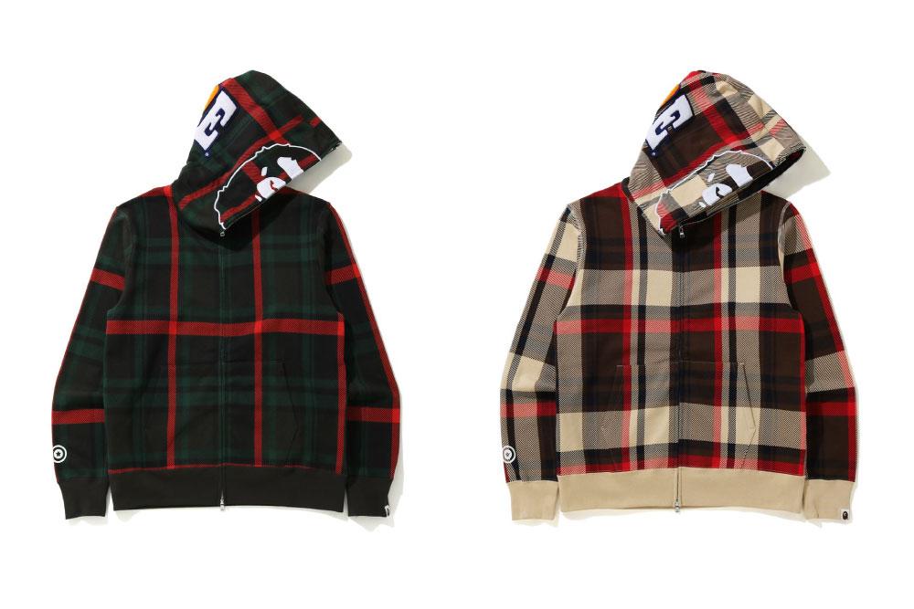 A BATHING APEからCHECK柄で仕上げたフルジップフーディ「BAPE CHECK 2ND APE WIDE FULL ZIP HOODIE」が9/12発売 (ア ベイシング エイプ)