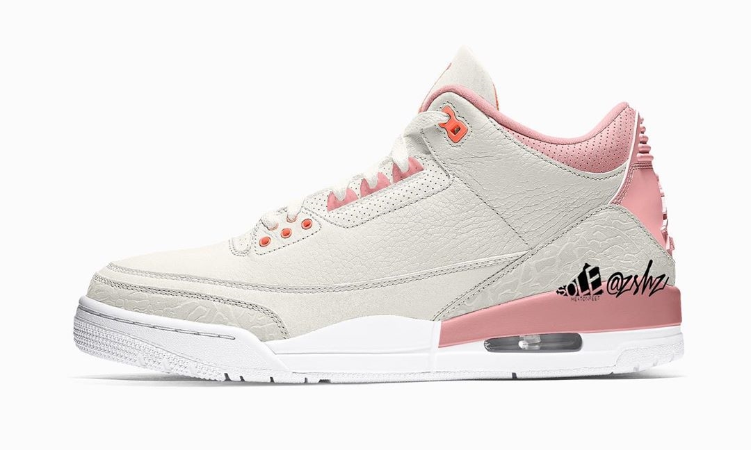 5/28 発売予定ナイキ ウィメンズ エア ジョーダン 3 レトロ “セイル/ラストピンク” (NIKE WMNS AIR JORDAN 3 RETRO “Sail/Rust Pink”) [CK9246-600]