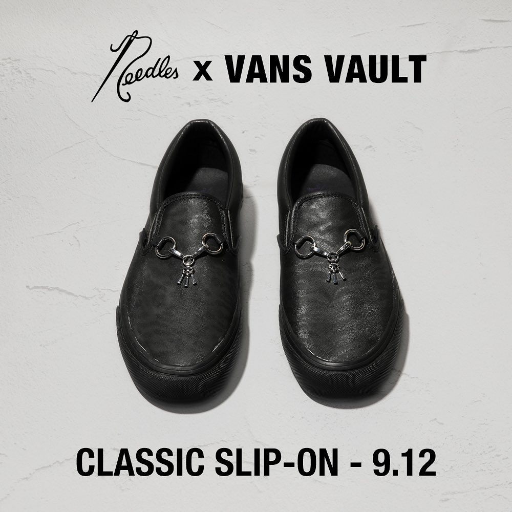 9/12発売！NEEDLES × VANS VAULT CLASSIC SLIP-ON (ニードルズ バンズ ヴォルト クラシック スリッポン)