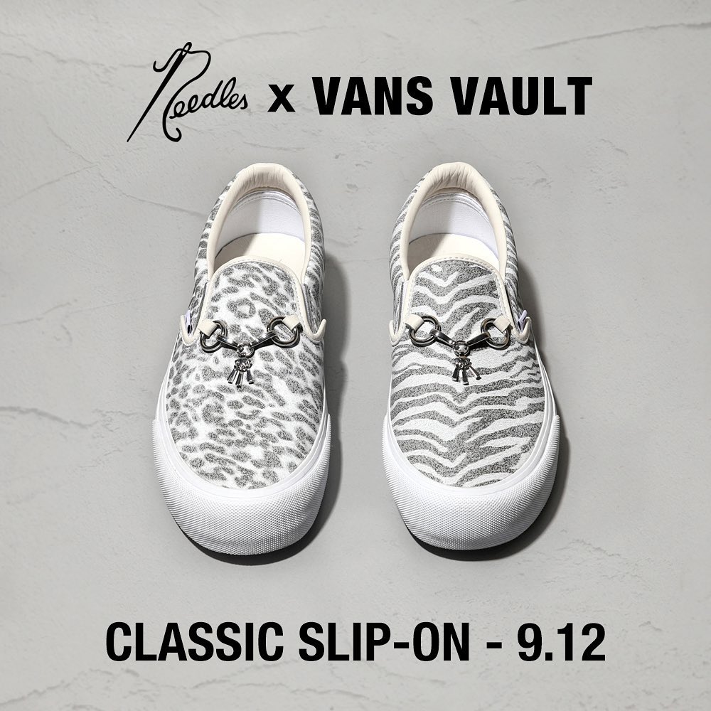 9/12発売！NEEDLES × VANS VAULT CLASSIC SLIP-ON (ニードルズ バンズ ヴォルト クラシック スリッポン)