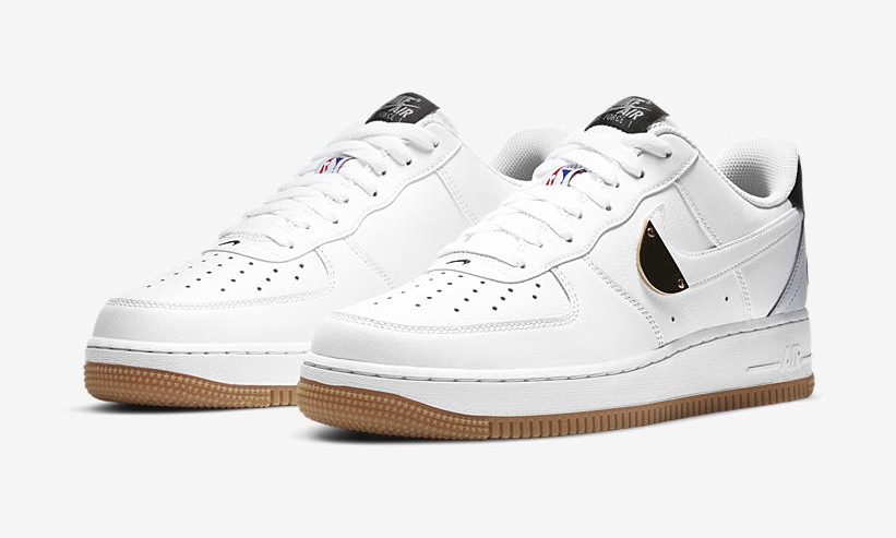 ナイキ エア フォース 1 ロー “エヌビーエー パック” ホワイト/ピュアプラチナム/クールグレー (NIKE AIR FORCE 1 LOW “NBA Pack” White/Pure Platinum/Cool Grey) [CT2298-100]