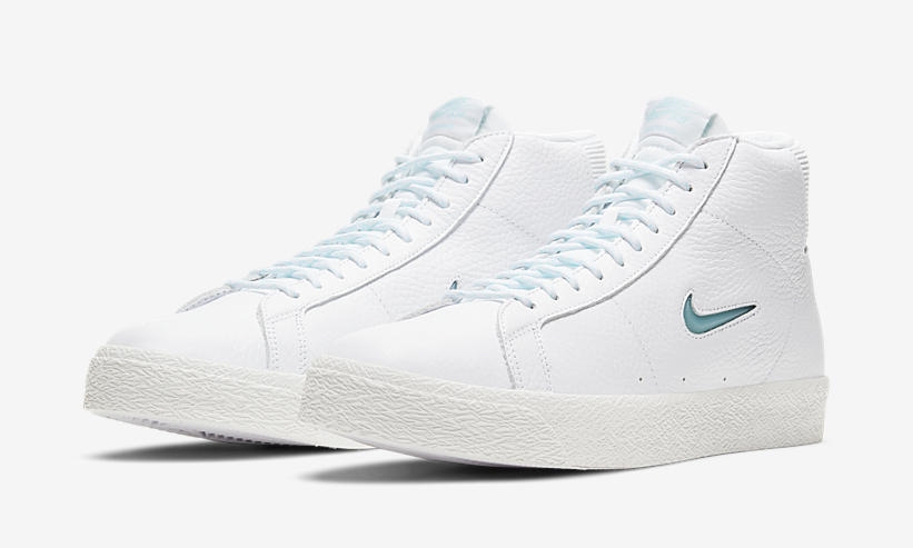 ナイキ SB ズーム ブレーザー ミッド プレミアム “ホワイト/グレーシャーアイス” (NIKE SB ZOOM BLAZER MID PREMIUM “White/Glacier Ice”) [CU5283-100]