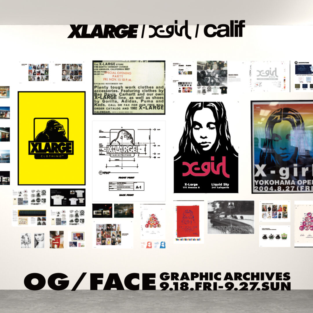 XLARGE × X-girlのコラボレーションアイテムがcalif SHIBUYA限定で9/18から発売 (エクストララージ エックスガール カリフ渋谷)