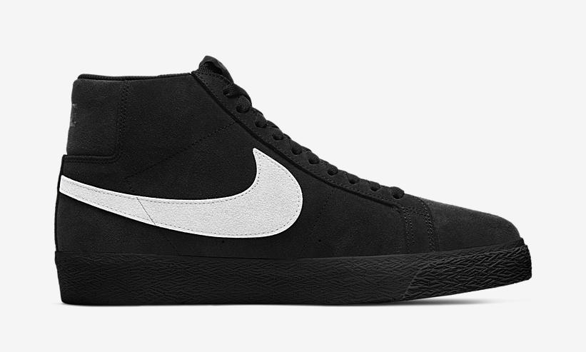 ナイキ SB ズーム ブレーザー ミッド “ブラック/ホワイト” (NIKE SB ZOOM BLAZER MID “Black/White”) [864349-007]