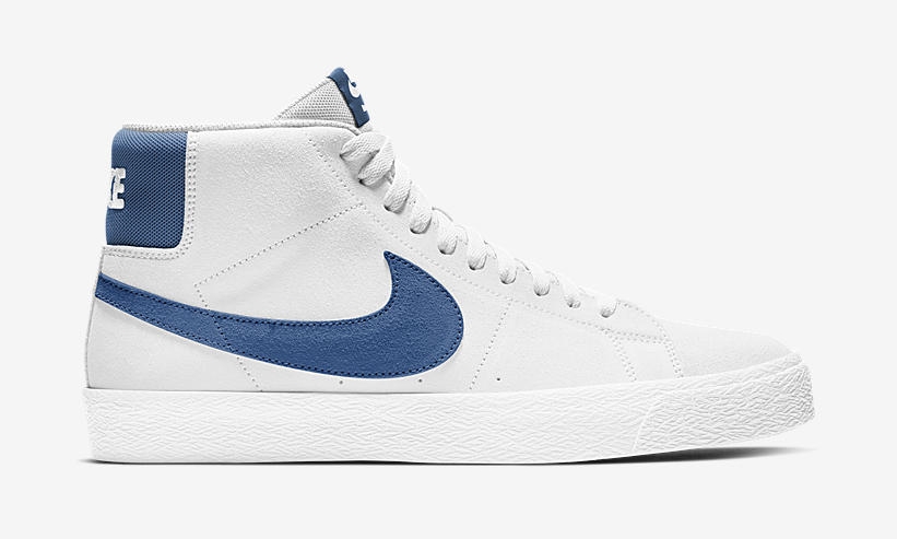 ナイキ SB ズーム ブレーザー ミッド “ホワイト/ブルー” (NIKE SB ZOOM BLAZER MID “White/Blue”) [864349-107]