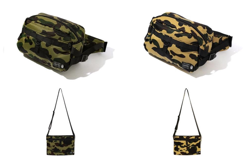 A BATHING APE × PORTER コラボ最新作！カモフラージュ柄を組み合わせた「1ST CAMO」4アイテムが9/19発売 (ア ベイシング エイプ ポーター)