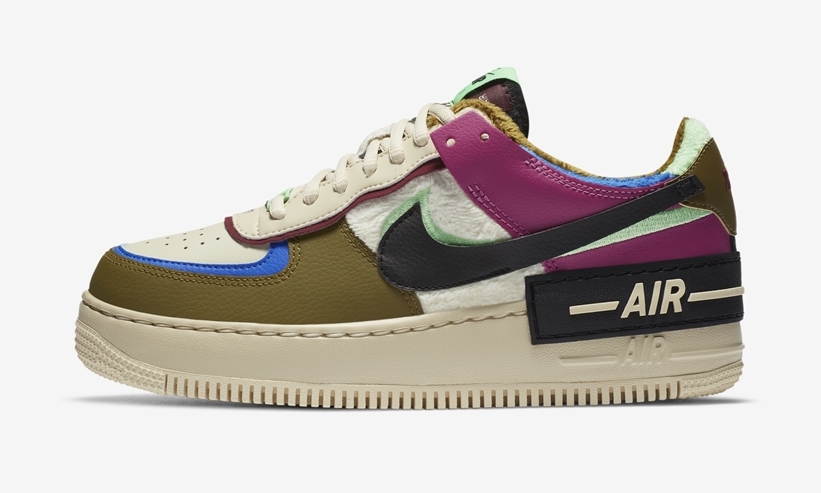 国内 11/14 発売！ナイキ ウィメンズ エア フォース 1 ロー シャドウ SE “カーキ/パープル/ブルー” (NIKE WMNS AIR FORCE 1 LOW SHADOW SE “Kahki/Purple/Blue”) [CT1985-500]