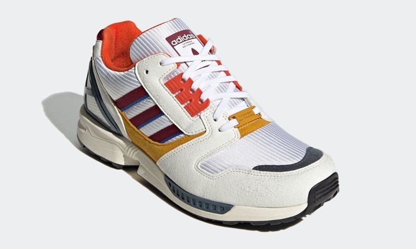 adidas Originals ZX 8000 “White/College Burgundy/Legacy Blue” (アディダス オリジナルス ゼットエックス 8000 “ホワイト/カレッジバーガンディ/レガシーブルー”) [FY9271]