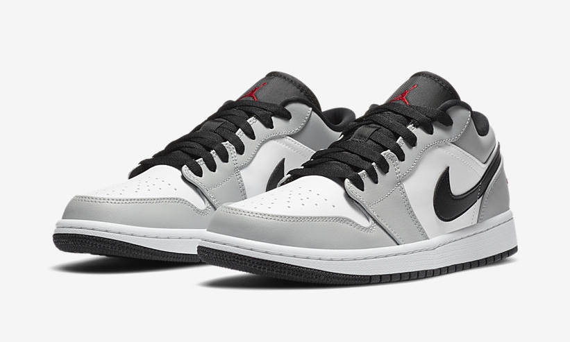 11/27 発売予定！ナイキ エア ジョーダン 1 ロー “ライトスモークグレー/ホワイト/レッド” (NIKE AIR JORDAN 1 LOW “Light Smoke Grey/White/Red”) [553558-030]