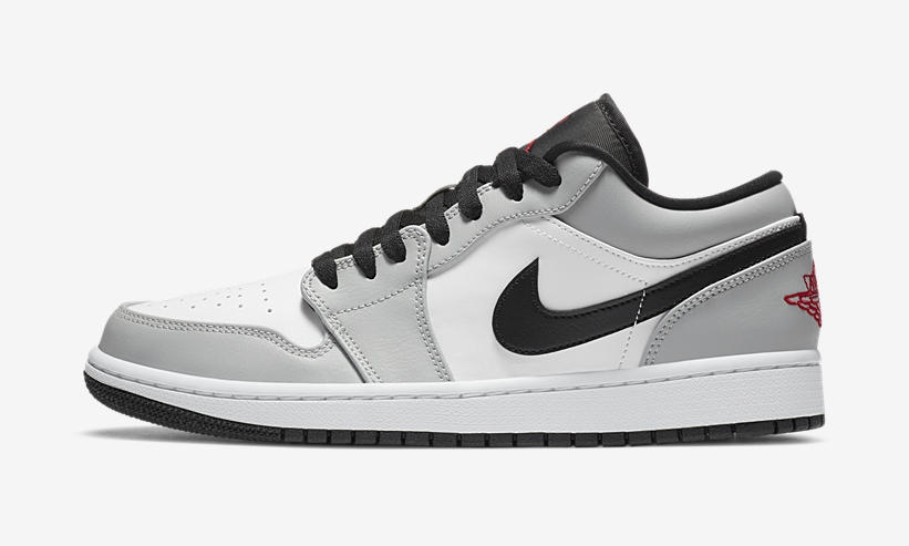 11/27 発売予定！ナイキ エア ジョーダン 1 ロー “ライトスモークグレー/ホワイト/レッド” (NIKE AIR JORDAN 1 LOW “Light Smoke Grey/White/Red”) [553558-030]