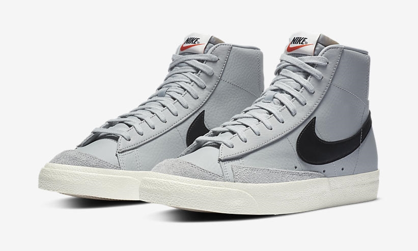 ナイキ ブレーザー ミッド 77 ビンテージ “グレー/ブラック” (NIKE BLAZER MID 77 VINTAGE “Grey/Black”) [BQ6806-001]