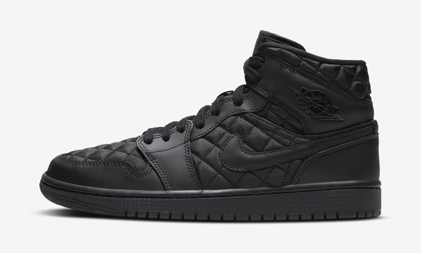 ナイキ エア ジョーダン 1 ミッド “キルティング” ブラック/ホワイト (NIKE AIR JORDAN 1 MID “Quilting” Black/White”) [DB6078-001,100]