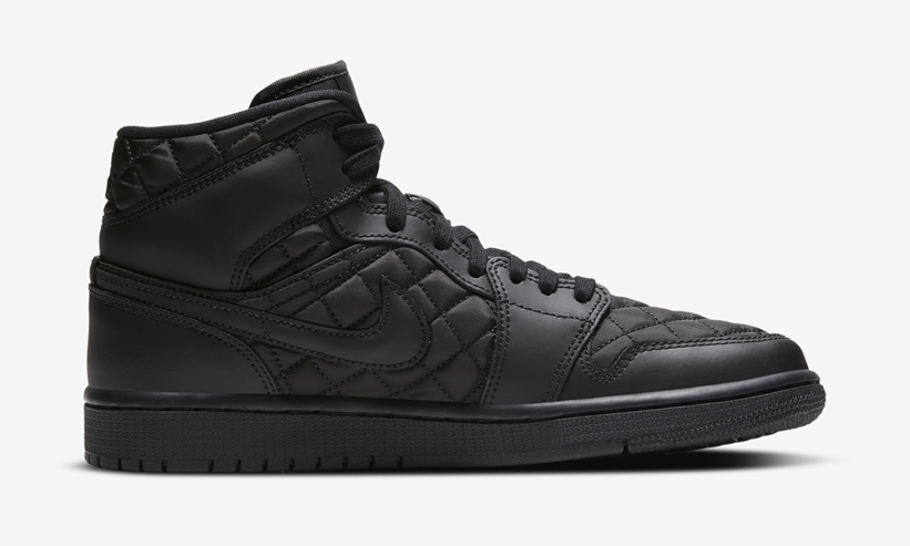 ナイキ エア ジョーダン 1 ミッド “キルティング” ブラック/ホワイト (NIKE AIR JORDAN 1 MID “Quilting” Black/White”) [DB6078-001,100]