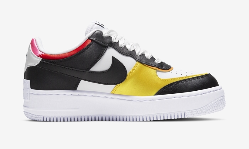 ナイキ ウィメンズ エア フォース 1 ロー シャドウ “ホワイト/ブラック/ブルー/レッド/イエロー” (NIKE WMNS AIR FORCE 1 LOW SHADOW “White/Black/Blue/Red/Yellow”) [DC4462-100]