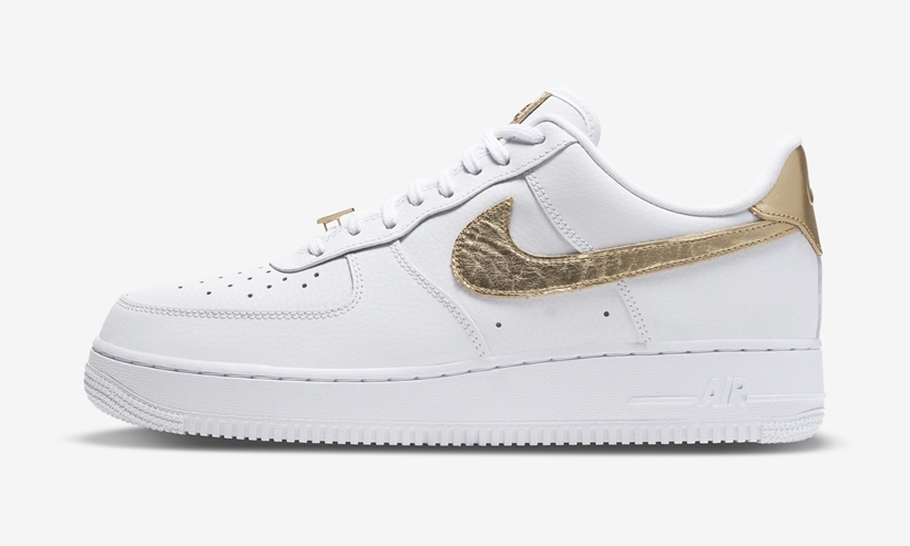 海外 11/18 発売予定！ナイキ エア フォース 1 ロー “ホワイト/メタリックゴールド” (NIKE AIR FORCE 1 LOW “White/Metallic Gold”) [DC2181-100]