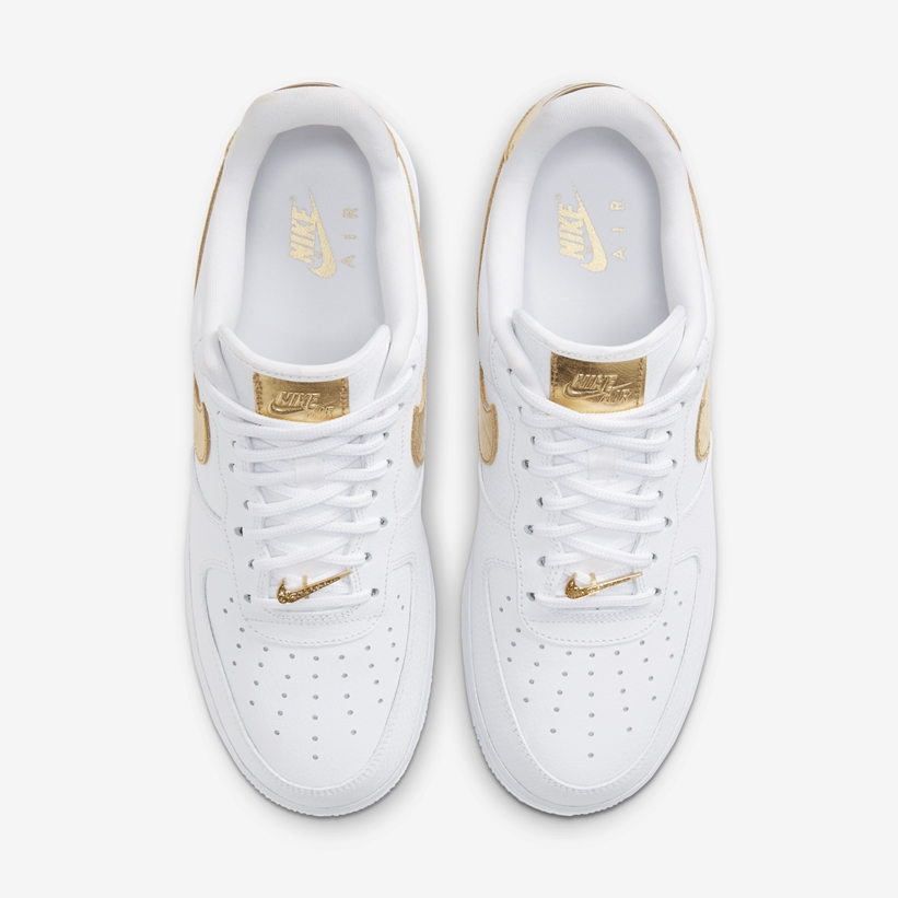 海外 11/18 発売予定！ナイキ エア フォース 1 ロー “ホワイト/メタリックゴールド” (NIKE AIR FORCE 1 LOW “White/Metallic Gold”) [DC2181-100]