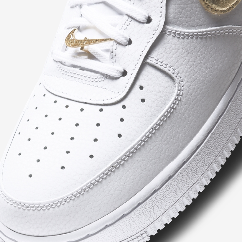 海外 11/18 発売予定！ナイキ エア フォース 1 ロー “ホワイト/メタリックゴールド” (NIKE AIR FORCE 1 LOW “White/Metallic Gold”) [DC2181-100]