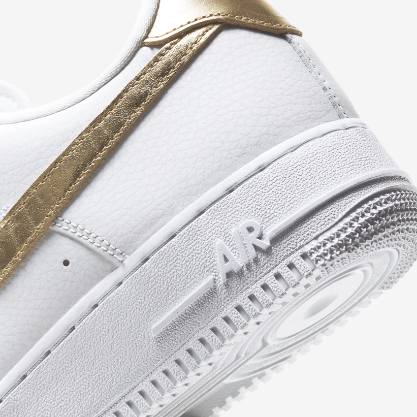 海外 11/18 発売予定！ナイキ エア フォース 1 ロー “ホワイト/メタリックゴールド” (NIKE AIR FORCE 1 LOW “White/Metallic Gold”) [DC2181-100]