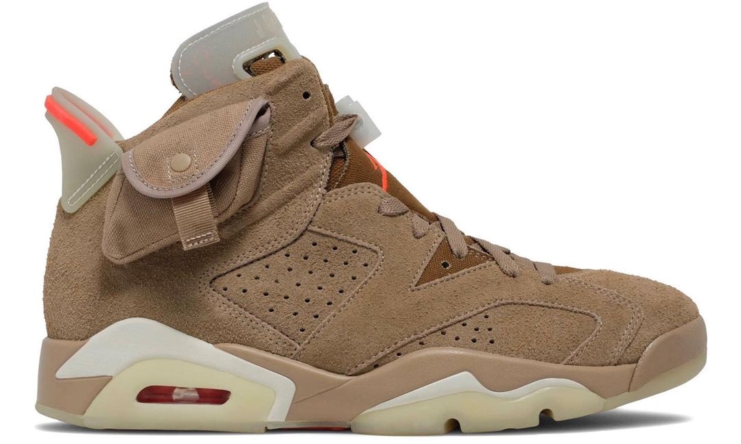 【国内 4/30 発売】トラビス・スコット × ナイキ エア ジョーダン 6 “ブリティッシュカーキ” (TRAVIS SCOTT NIKE AIR JORDAN 6 “British Khaki”) [DH0690-200]