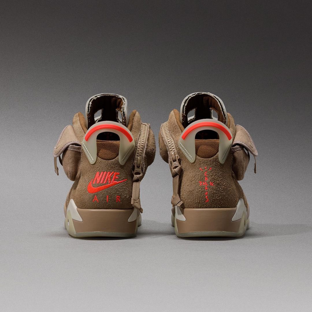 【国内 4/30 発売】トラビス・スコット × ナイキ エア ジョーダン 6 “ブリティッシュカーキ” (TRAVIS SCOTT NIKE AIR JORDAN 6 “British Khaki”) [DH0690-200]