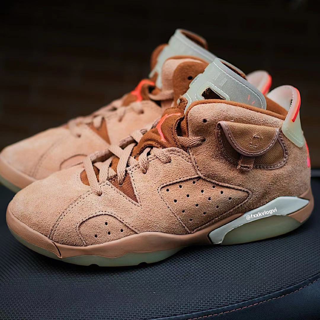 【国内 4/30 発売】トラビス・スコット × ナイキ エア ジョーダン 6 “ブリティッシュカーキ” (TRAVIS SCOTT NIKE AIR JORDAN 6 “British Khaki”) [DH0690-200]