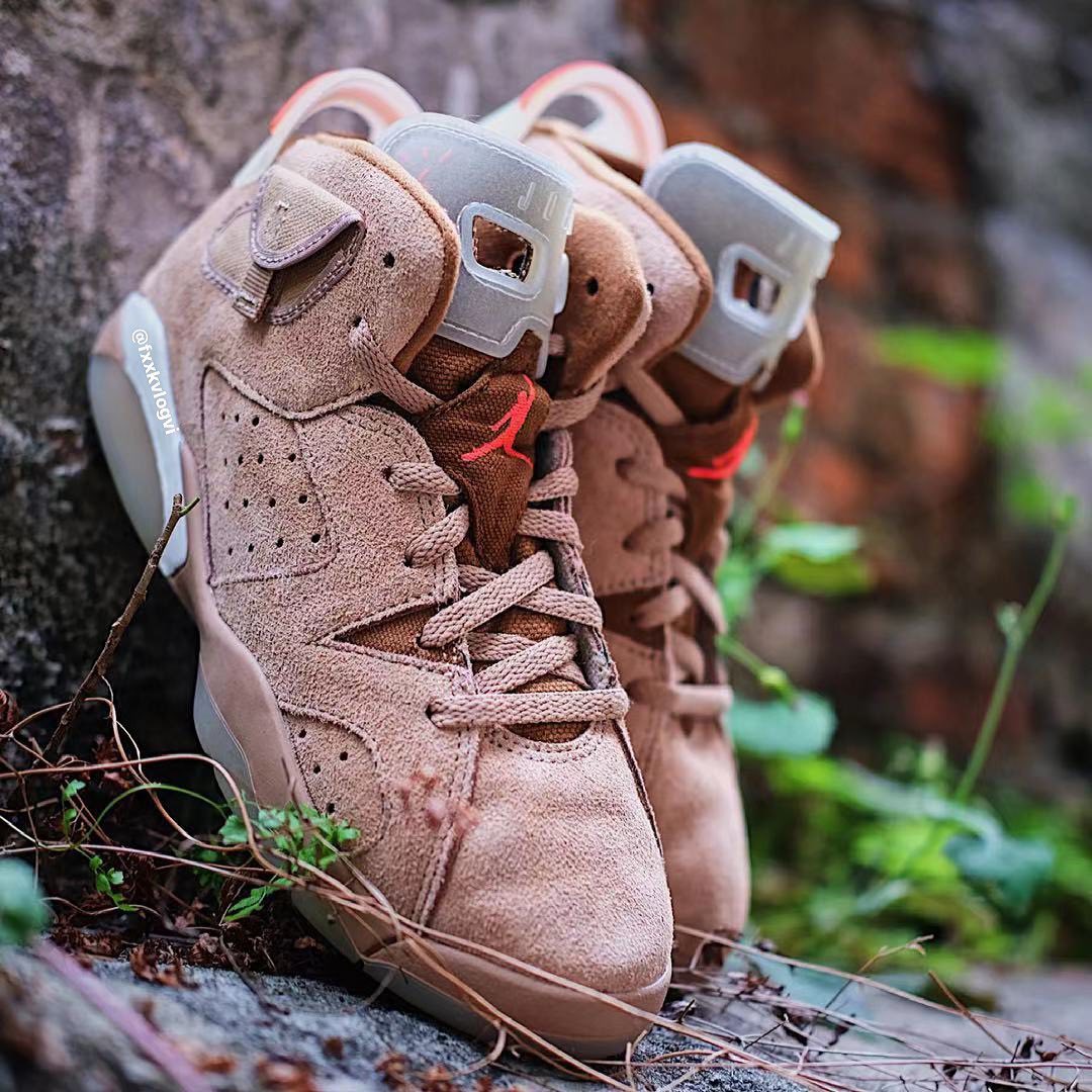 【国内 4/30 発売】トラビス・スコット × ナイキ エア ジョーダン 6 “ブリティッシュカーキ” (TRAVIS SCOTT NIKE AIR JORDAN 6 “British Khaki”) [DH0690-200]