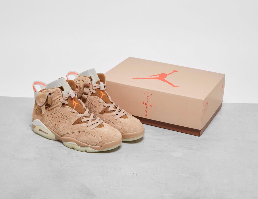 【国内 4/30 発売】トラビス・スコット × ナイキ エア ジョーダン 6 “ブリティッシュカーキ” (TRAVIS SCOTT NIKE AIR JORDAN 6 “British Khaki”) [DH0690-200]