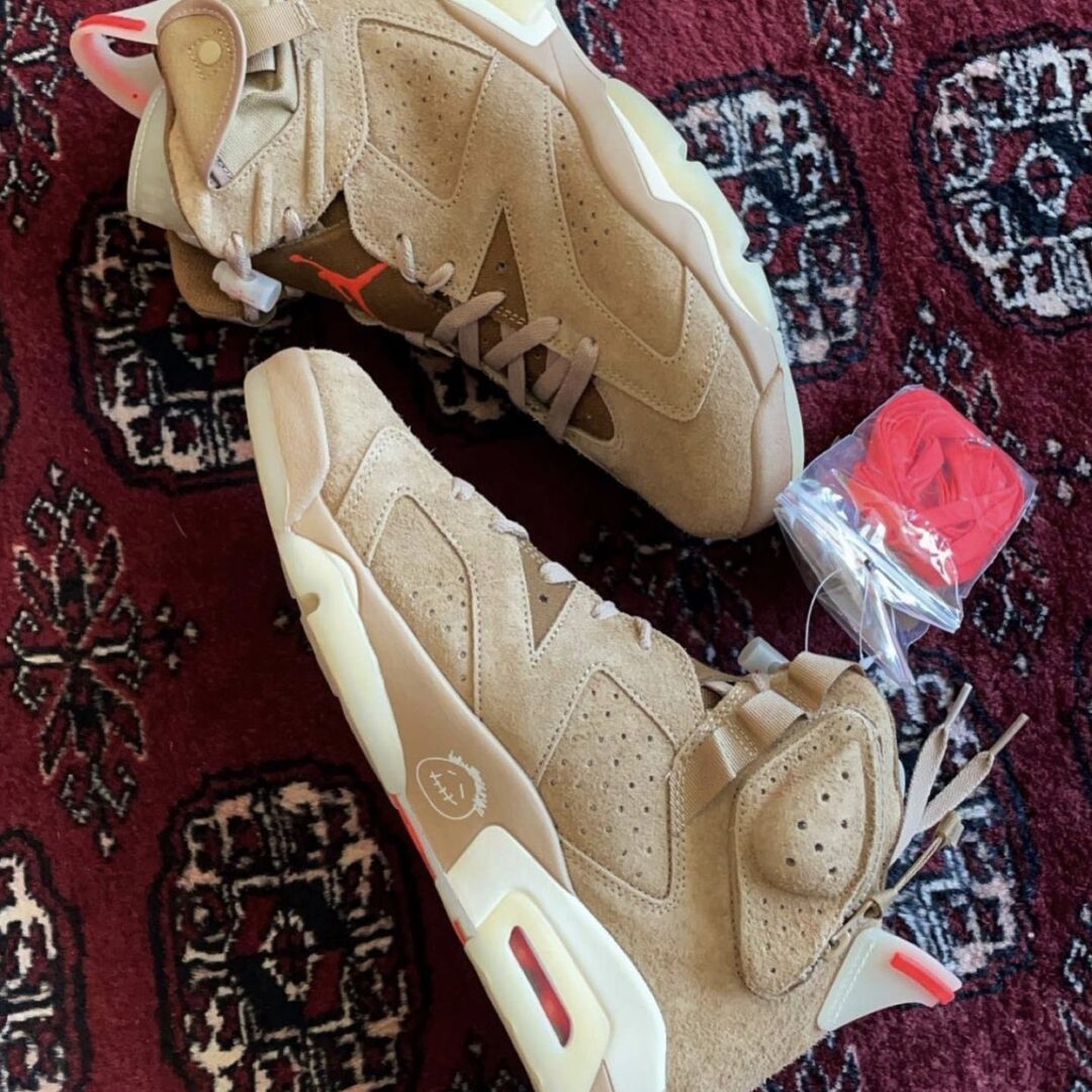 【国内 4/30 発売】トラビス・スコット × ナイキ エア ジョーダン 6 “ブリティッシュカーキ” (TRAVIS SCOTT NIKE AIR JORDAN 6 “British Khaki”) [DH0690-200]