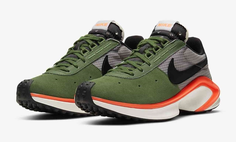 ナイキ D/MS/X ワッフル “フォレストグリーン/ブラック/オレンジ” (NIKE D/MS/X WAFFLE “Forest Green/Black/Orange”) [CQ0205-300]